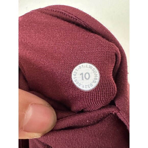 Lululemon Align Joggers Burgundy Red High Rise Athleisure Stretch Women's 10 - Picture 8 of 8